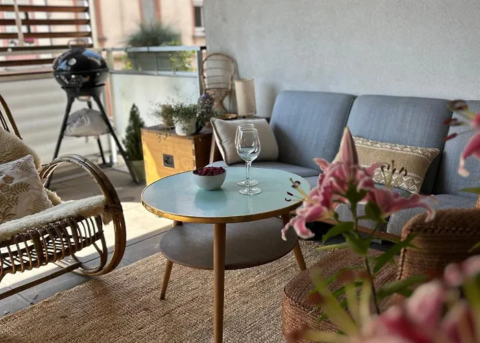 Boheme Centre Ville- Terrasse- Parking Free